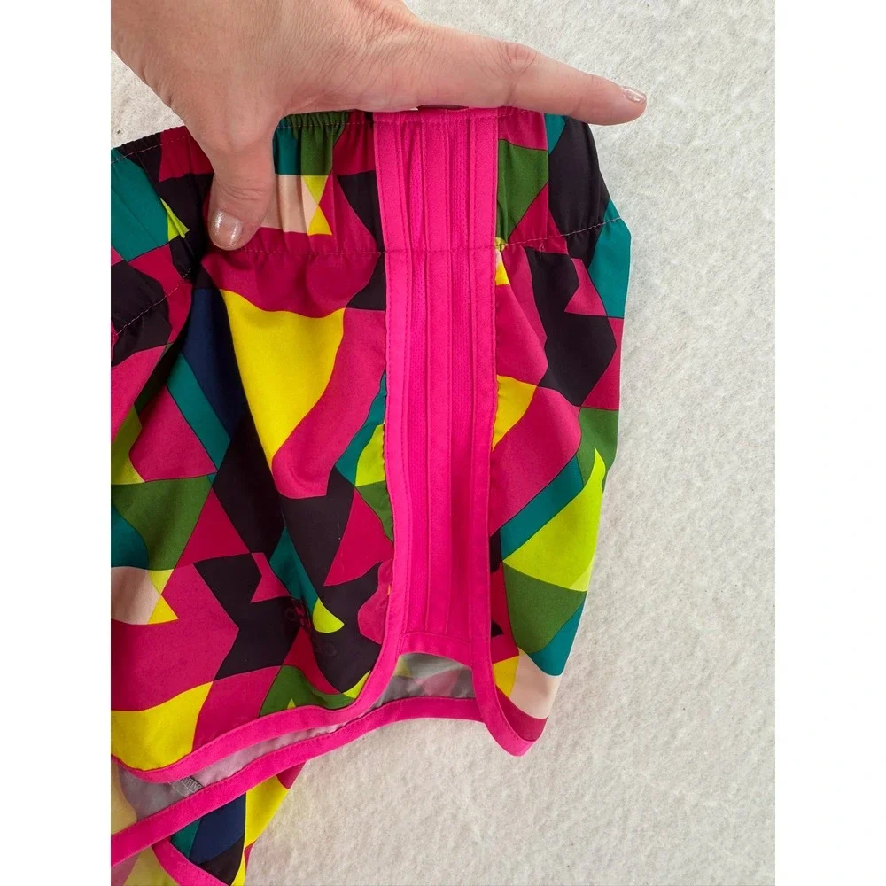 Adidas - Running Shorts Geometric Kaleidoscope Climalite - Multi - XS - Womens